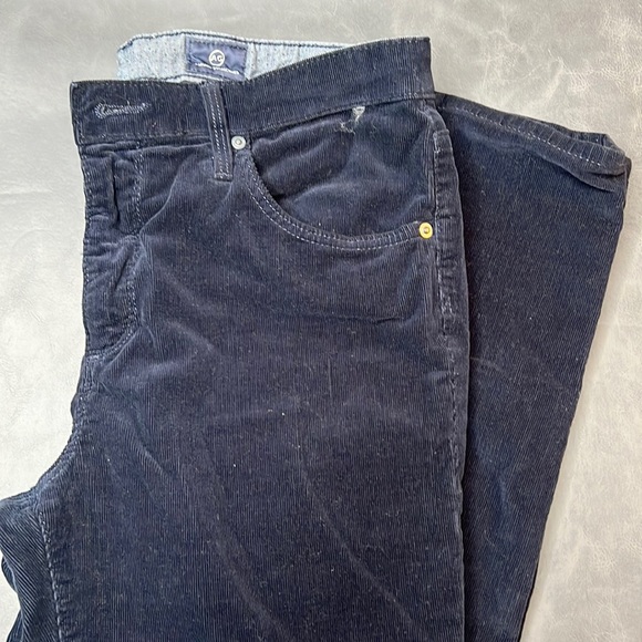 Adriano Goldschmied Navy Corduroy Pant - Picture 1 of 5